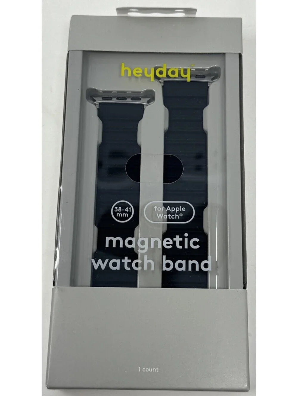 Heyday - Apple Watch Silicone Band Size 38-41 mm in Black - 1 Count New
